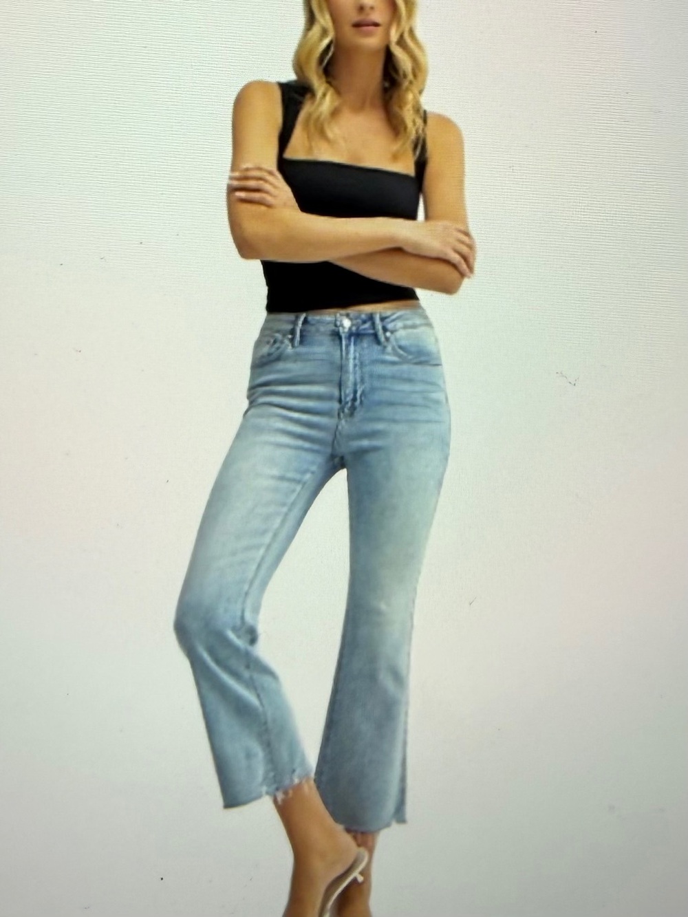 Just Black (JBD) Light Wash Cropped Jean